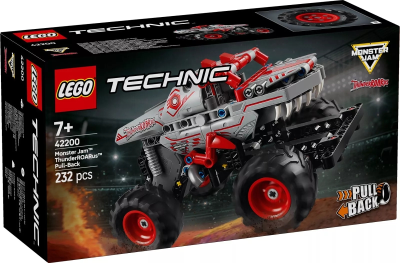 LEGO Set Monster Jam ThunderROARus Pull-Back - Technic (42200) — caja oficial