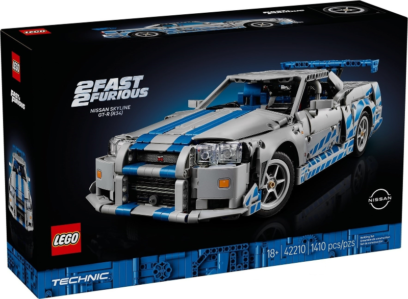 LEGO Set 2 Fast 2 Furious Nissan Skyline GT-R (R34) - Technic (42210) — caja oficial