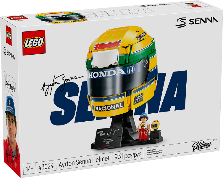 LEGO Set Ayrton Senna Helmet - Editions (43024) — caja oficial