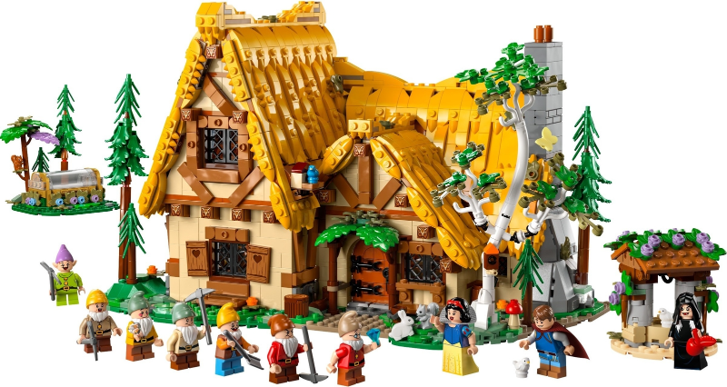 LEGO Set Snow White and the Seven Dwarfs' Cottage - Disney (43242-1) — set armado (referencia)