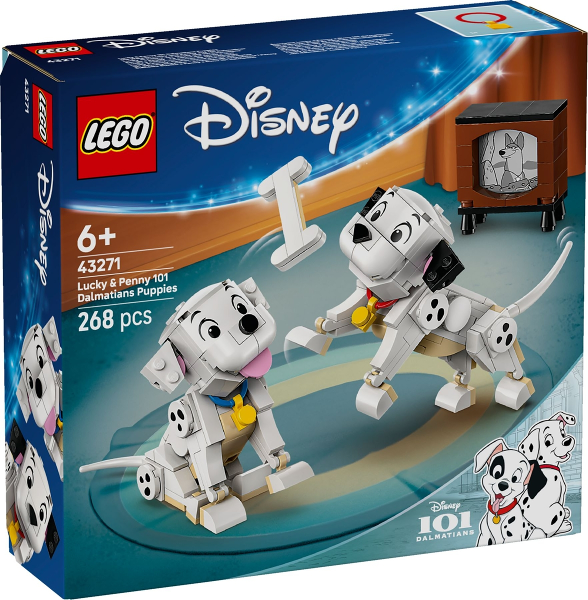 LEGO Set Lucky & Penny 101 Dalmatians Puppies - Disney — caja oficial