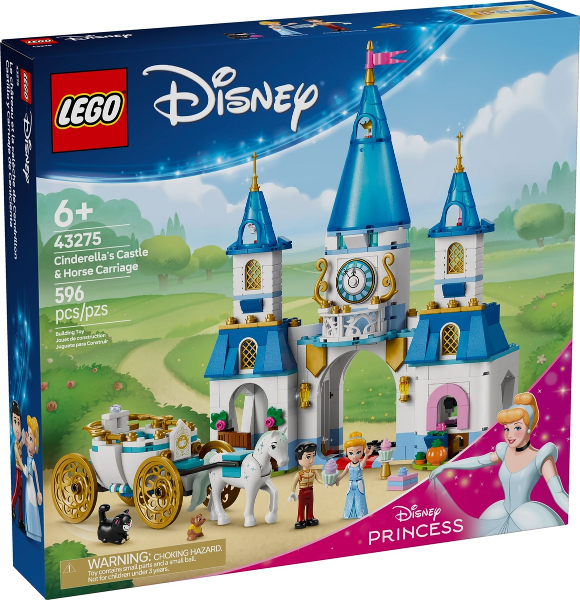 LEGO Cinderella's Castle & Horse Carriage 43275 - Disney - DagaBlocks