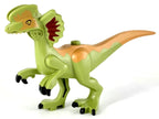 Dinosaur Body Dilophosaurus with Rubbery Tail, Dark Red and Medium Nougat Markings Pattern — imagen BrickLink