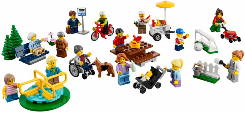 LEGO Set Fun in the park - City People Pack - Town (60134-1) — set armado (referencia)