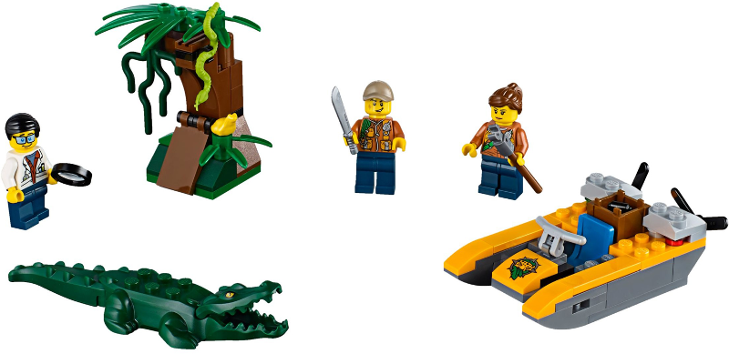 LEGO Set Jungle Starter Set - Town (60157-1) — set armado (referencia)