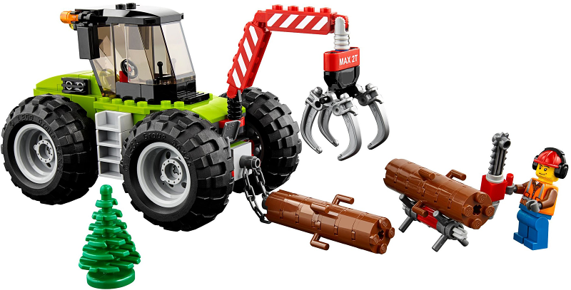 LEGO Set Forest Tractor - Town (60181-1) — set armado (referencia)