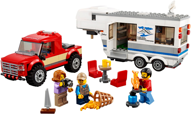 LEGO Set Pickup & Caravan - Town (60182-1) — set armado (referencia)