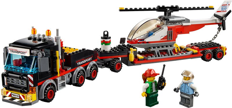 LEGO Set Heavy Cargo Transport - Town (60183-1) — set armado (referencia)