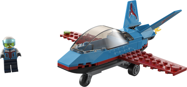 LEGO Set Stunt Plane - Town (60323-1) — set armado (referencia)