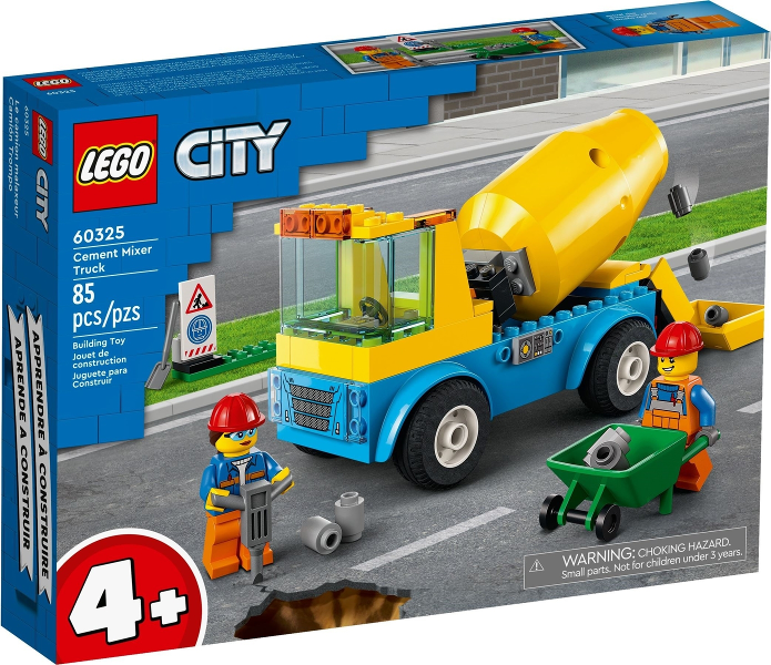 LEGO Cement Mixer Truck 60325 - Technic - DagaBlocks