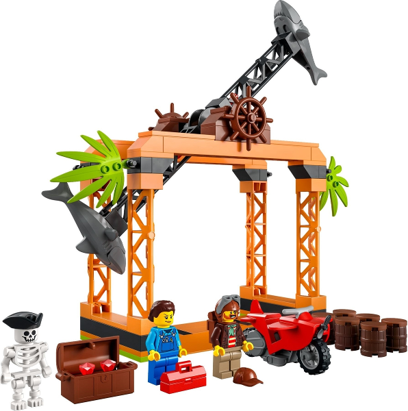 LEGO Set The Shark Attack Stunt Challenge - Town — set armado
