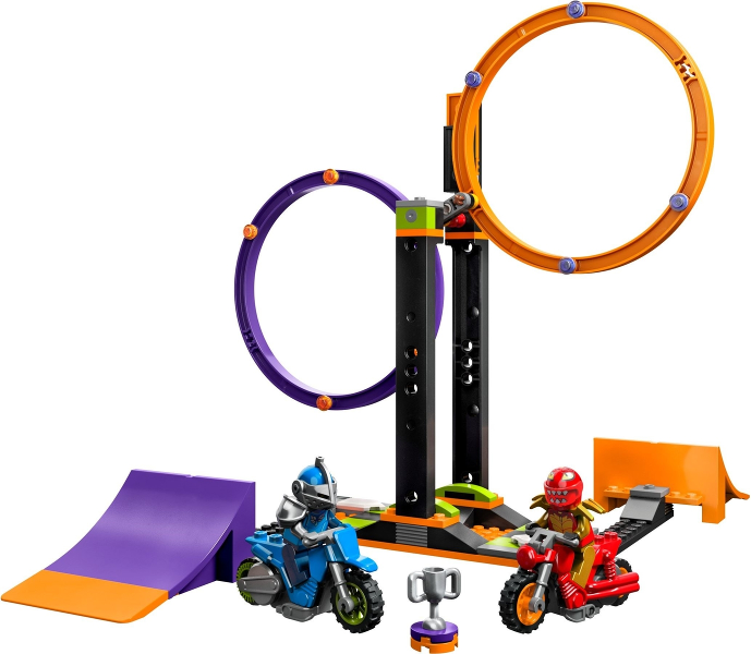 LEGO Set Spinning Stunt Challenge - Town — set armado
