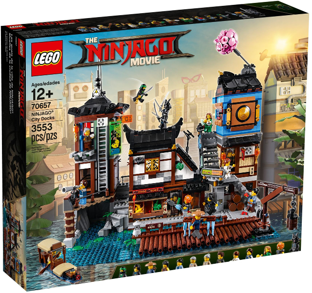 LEGO Set NINJAGO City Docks - The LEGO NINJAGO Movie (70657) — caja oficial