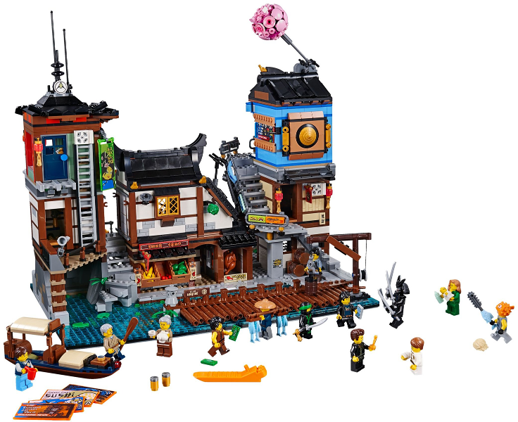 LEGO Set NINJAGO City Docks - The LEGO NINJAGO Movie (70657) — set armado