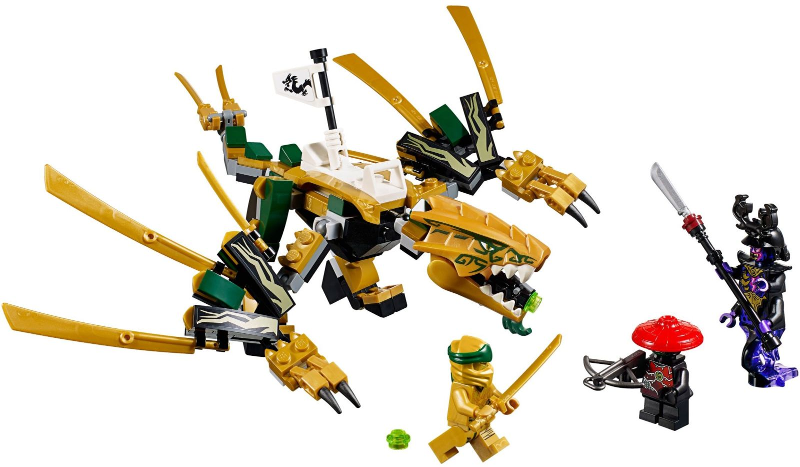 LEGO Set The Golden Dragon - NINJAGO (70666) — set armado