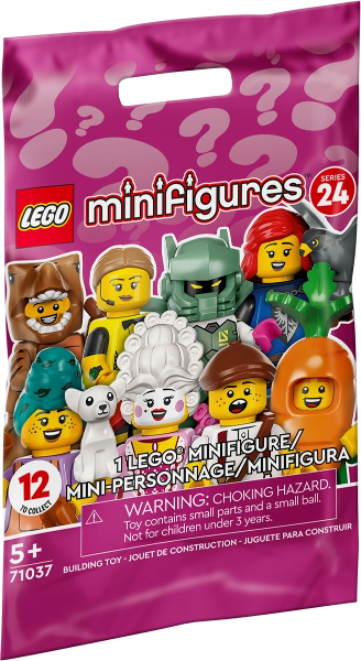 LEGO Set Minifigure, Series 24 (Complete Random Set of 1 Minifigure) - Collectible Minifigures (71037) — caja oficial