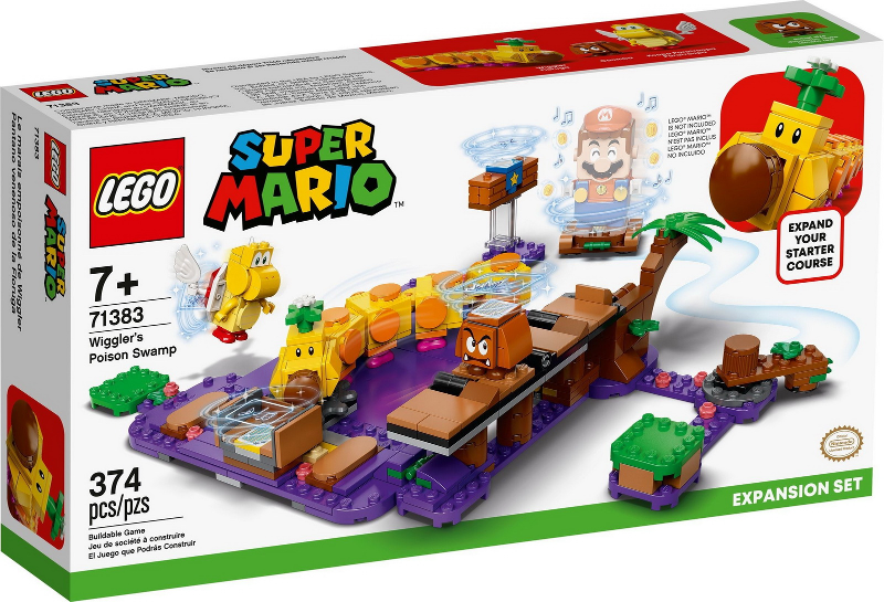 LEGO Set Wiggler's Poison Swamp - Expansion Set - Super Mario (71383) — caja oficial