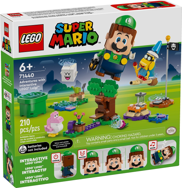 LEGO Set Adventures with Interactive LEGO Luigi - Starter Course - Super Mario (71440) — caja oficial