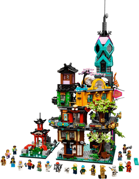 LEGO Set NINJAGO City Gardens - NINJAGO (71741-1) — set armado