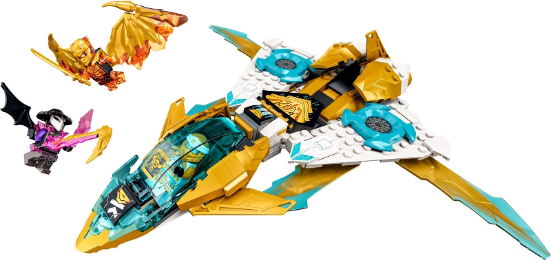 LEGO Set Zane's Golden Dragon Jet - NINJAGO (71770) — set armado