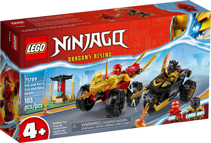LEGO Set Kai and Ras's Car and Bike Battle - NINJAGO (71789) — caja oficial