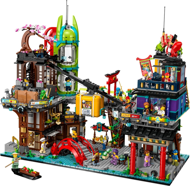 LEGO Set NINJAGO City Markets - NINJAGO (71799-1) — set armado (referencia)
