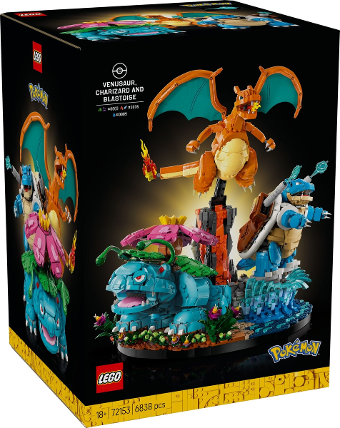 Venusaur, Charizard and Blastoise — caja oficial