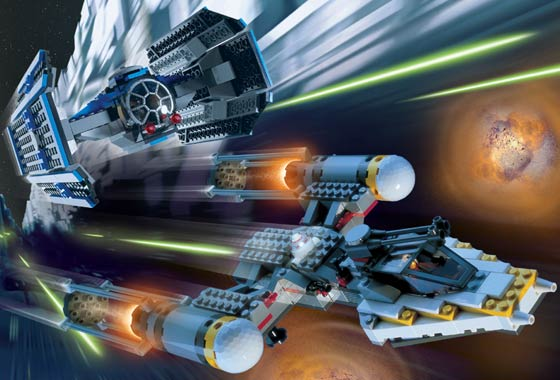 LEGO Set TIE Fighter and Y-wing {Reissue} - Star Wars — set armado
