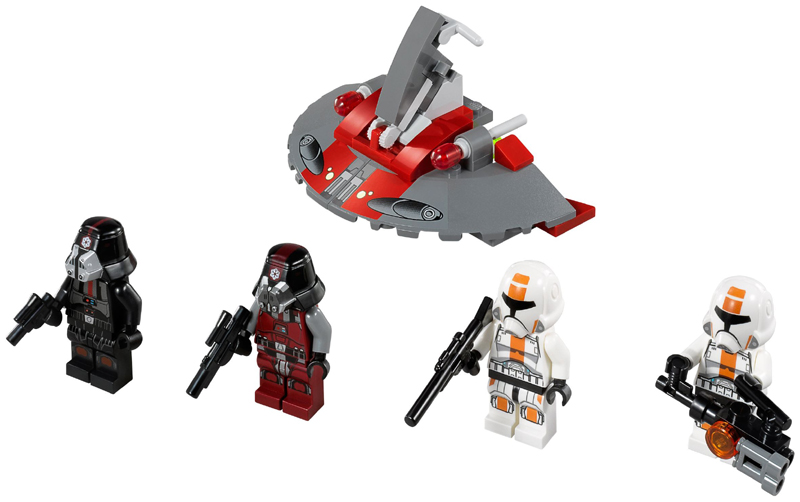 LEGO Set Republic Troopers vs. Sith Troopers - Star Wars — set armado