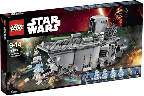 LEGO Set First Order Transporter - Star Wars — caja oficial
