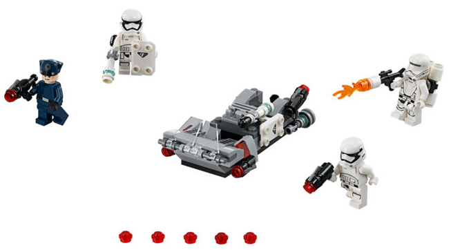 LEGO Set First Order Transport Speeder Battle Pack - Star Wars — set armado