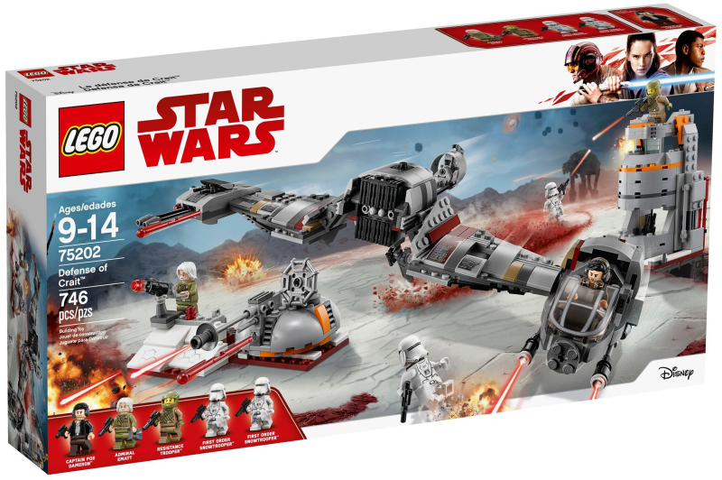 LEGO Set Defense of Crait - Star Wars — caja oficial