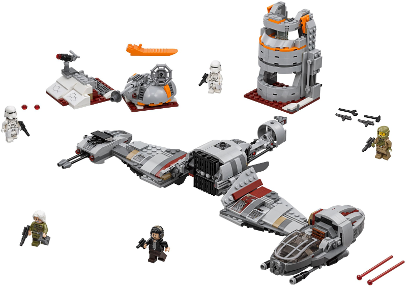 LEGO Set Defense of Crait - Star Wars — set armado
