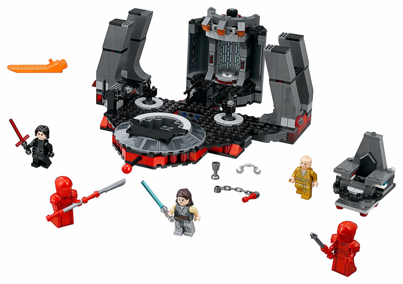 LEGO Set Snoke's Throne Room - Star Wars — set armado