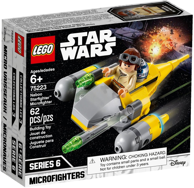 LEGO Set Naboo Starfighter Microfighter - Star Wars — caja oficial