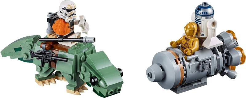 LEGO Set Escape Pod vs. Dewback Microfighters - Star Wars — set armado