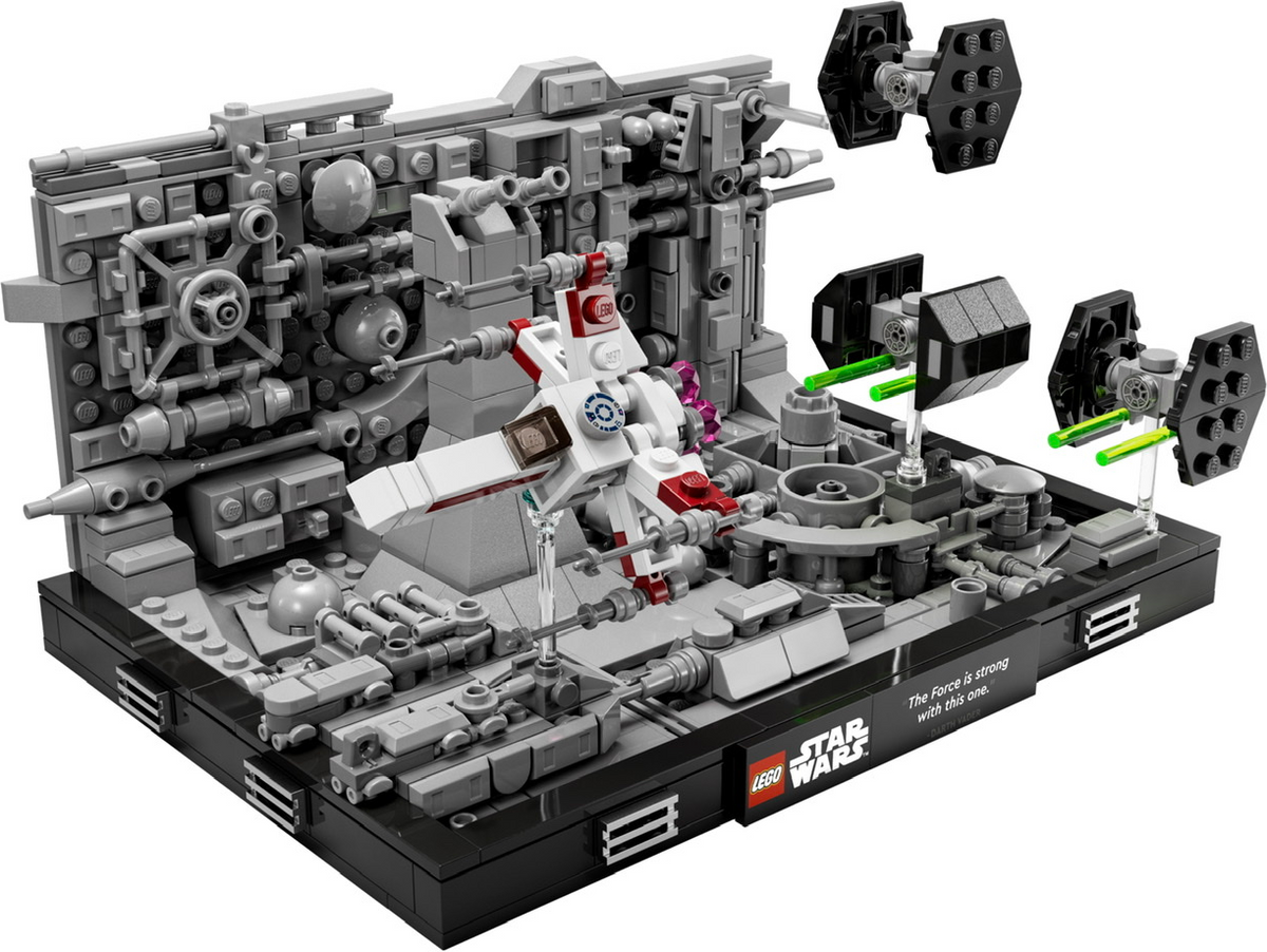 LEGO Set Death Star Trench Run Diorama - Star Wars (75329) — set armado