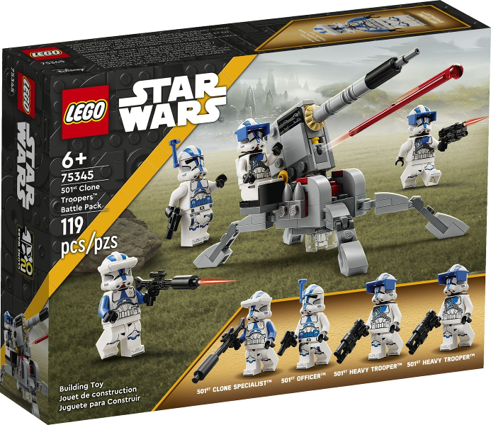 LEGO Set 501st Clone Troopers Battle Pack - Star Wars (75345-1) — caja oficial