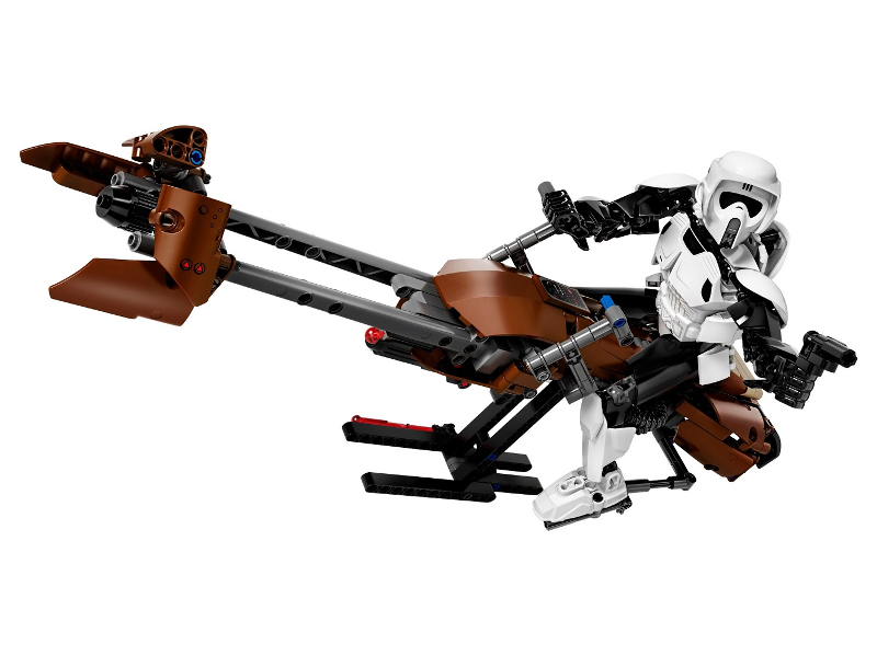 LEGO Set Scout Trooper & Speeder Bike - Star Wars — set armado