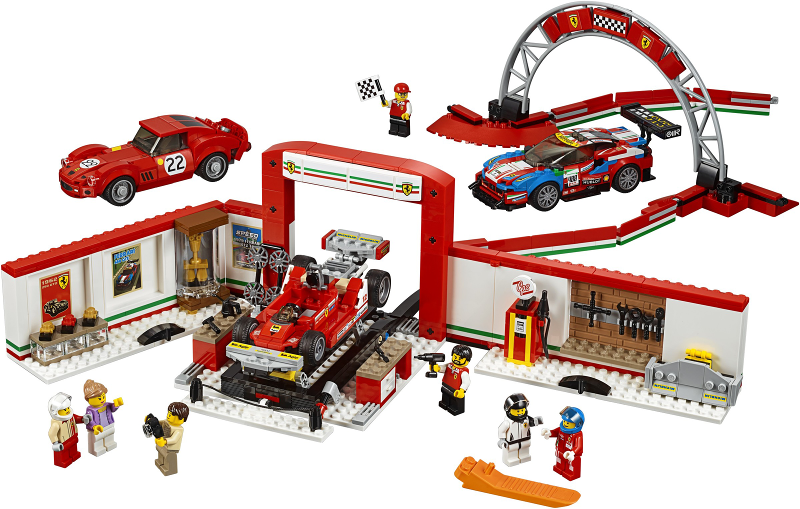 LEGO Set Ferrari Ultimate Garage - SPEED CHAMPIONS (75889-1) — set armado (referencia)