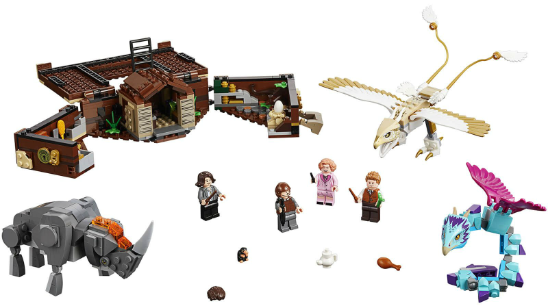 LEGO Set Newt's Case of Magical Creatures - Harry Potter (75952-1) — set armado (referencia)