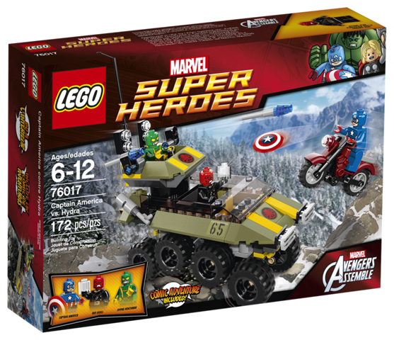 LEGO Set Captain America vs. Hydra - Super Heroes — caja oficial