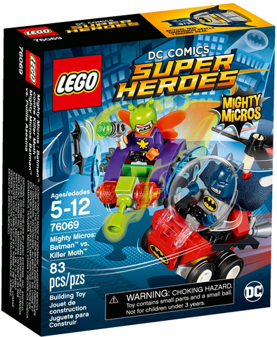 Mighty Micros: Batman vs. Killer Moth — caja oficial