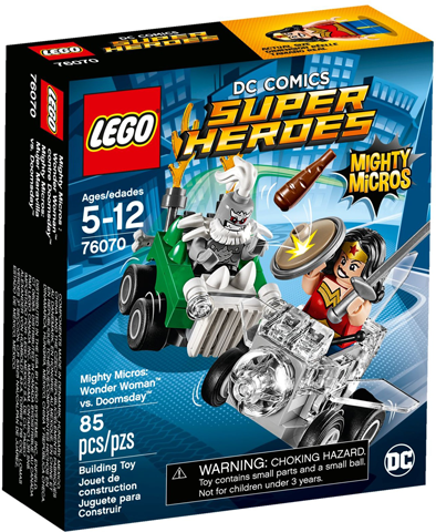 Mighty Micros: Wonder Woman vs. Doomsday — caja oficial