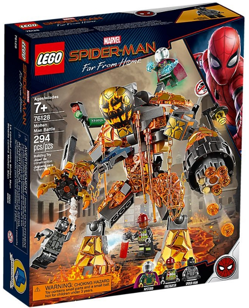 LEGO Set Molten Man Battle - Super Heroes — caja oficial