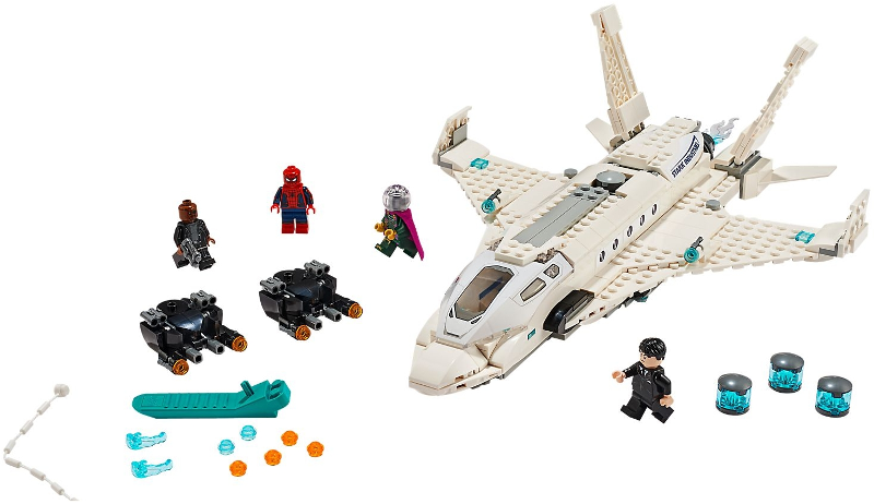LEGO Set Stark Jet and the Drone Attack - Marvel Super Heroes — set armado