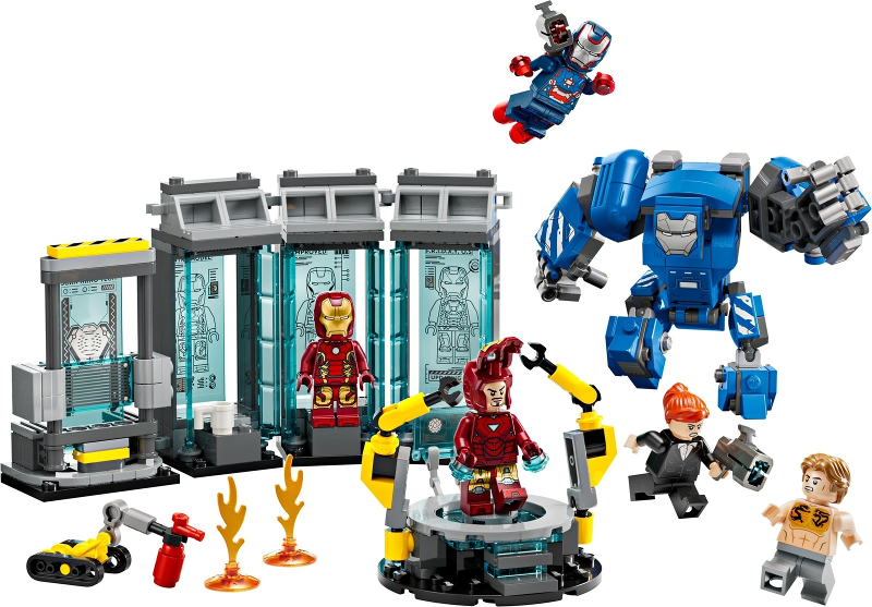 LEGO Set Iron Man's Laboratory: Hall of Armor (76315-1) — set armado