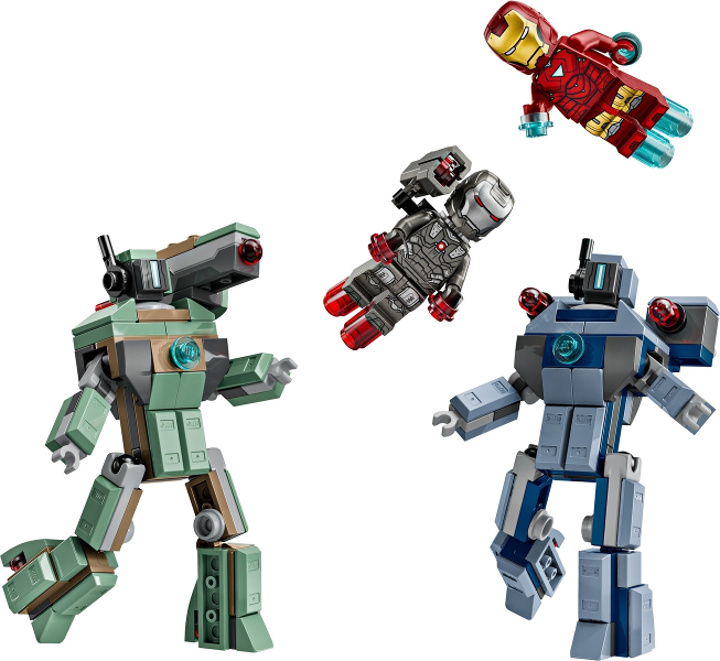 LEGO Set Iron Man & War Machine vs. Hammer Drones (76320) — set armado