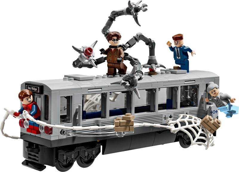 LEGO Set Spider-Man vs. Doc Ock Subway Train Scene (76321-1) — set armado