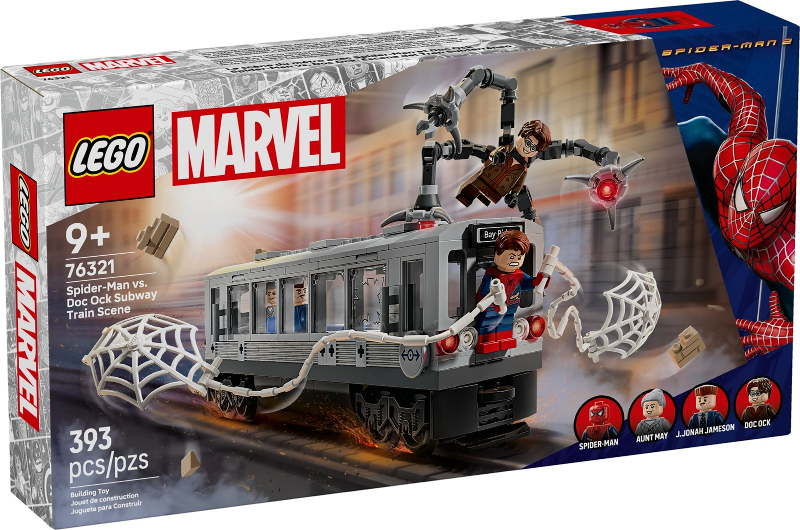 LEGO Set Spider-Man vs. Doc Ock Subway Train Scene (76321-1) — caja oficial